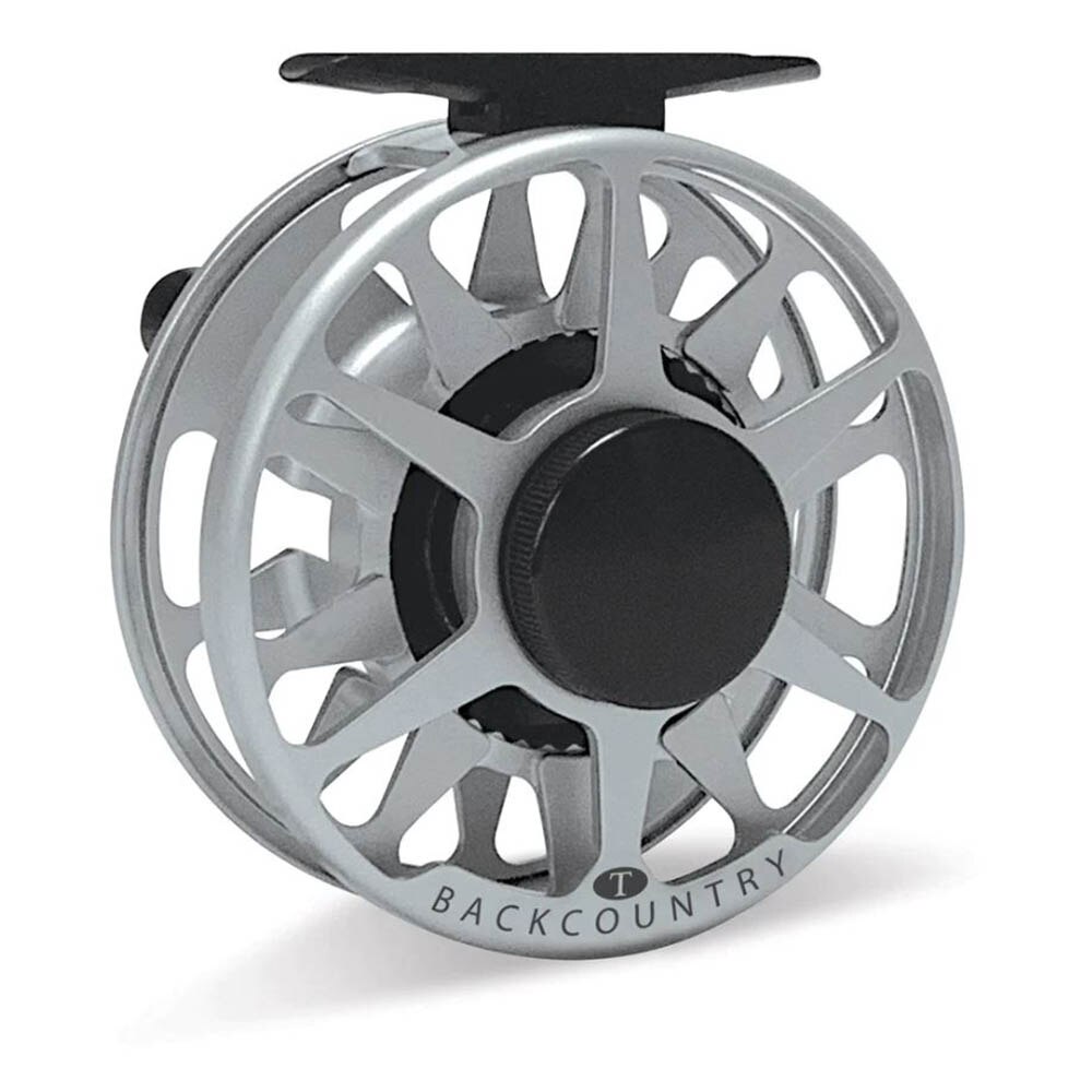 Tibor Backcountry Fly Reel in Frost Silver Crab